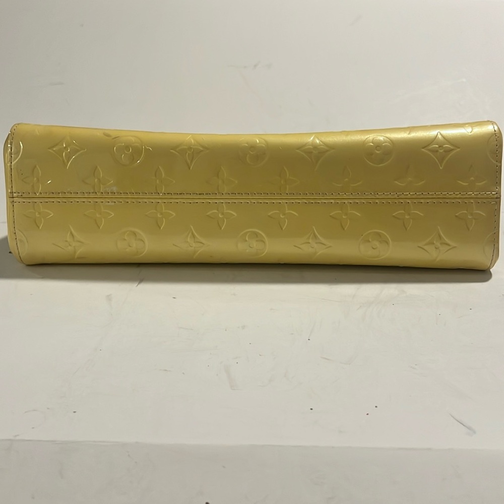 Louis Vuitton monogram vernis Roxbury Drive yellow handbag LM0076 - Picture 9 of 14